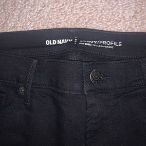Old Navy Curvy Mid-Rise Skinny Black Jeans